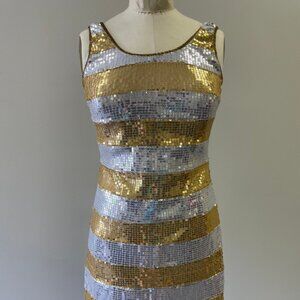 Gold & Silver  Sequin Dress